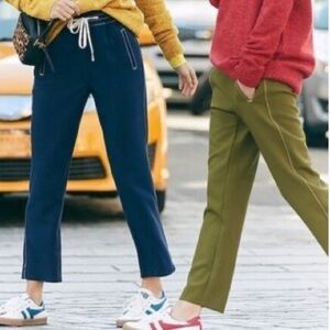 J. Crew Drapey Drawstring Pants Green Small E